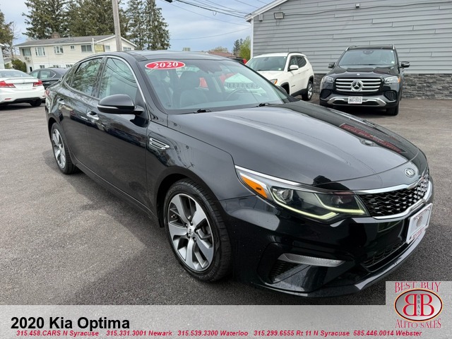 Black 2020 Kia Optima S FWD Sedan Front-Wheel Drive Automatic
