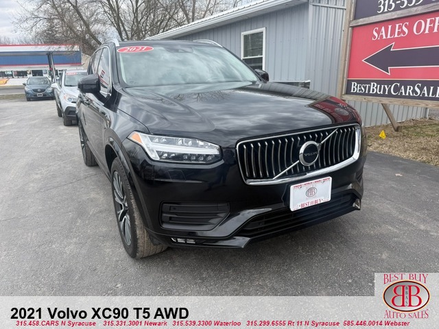 Black 2021 Volvo XC90 T5 Momentum AWD SUV / Crossover All-Wheel Drive Automatic
