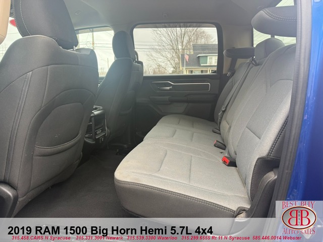2019 RAM 1500 Big Horn Hemi 5.7L Crew Cab 4X4