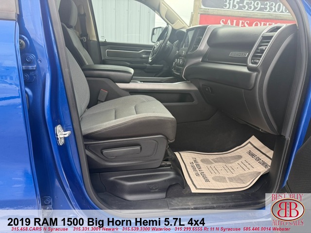 2019 RAM 1500 Big Horn Hemi 5.7L Crew Cab 4X4