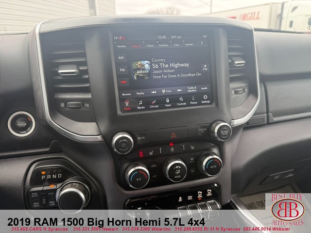 2019 RAM 1500 Big Horn Hemi 5.7L Crew Cab 4X4