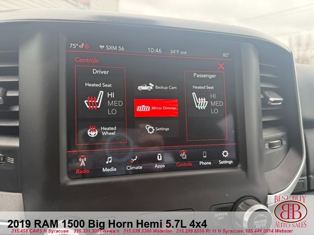 2019 RAM 1500 Big Horn Hemi 5.7L Crew Cab 4X4